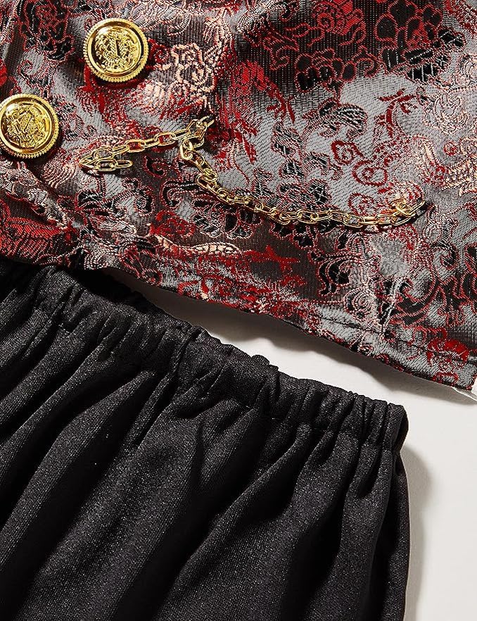 Kids Transylvanian Vampire Costume – Classic Dracula Outfit with Cape, Vest & Medallion