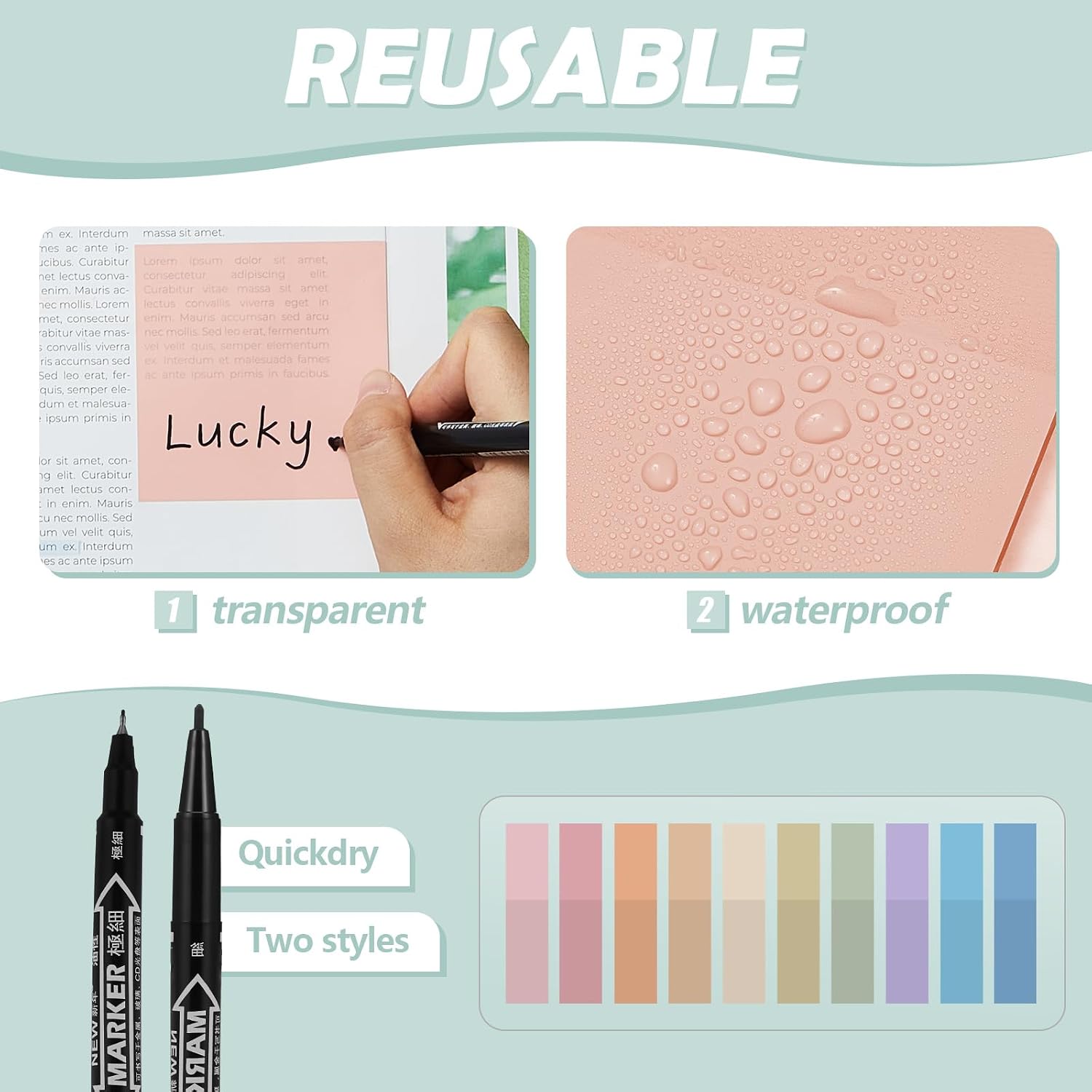 38-Piece Book Annotation Kit with Highlighters, Tabs and Sticky Notes