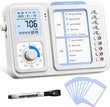 3-in-1 Visual Timer with Chore Chart & Digital Clock for ADHD Focus, Routines & Daily Schedules – White
