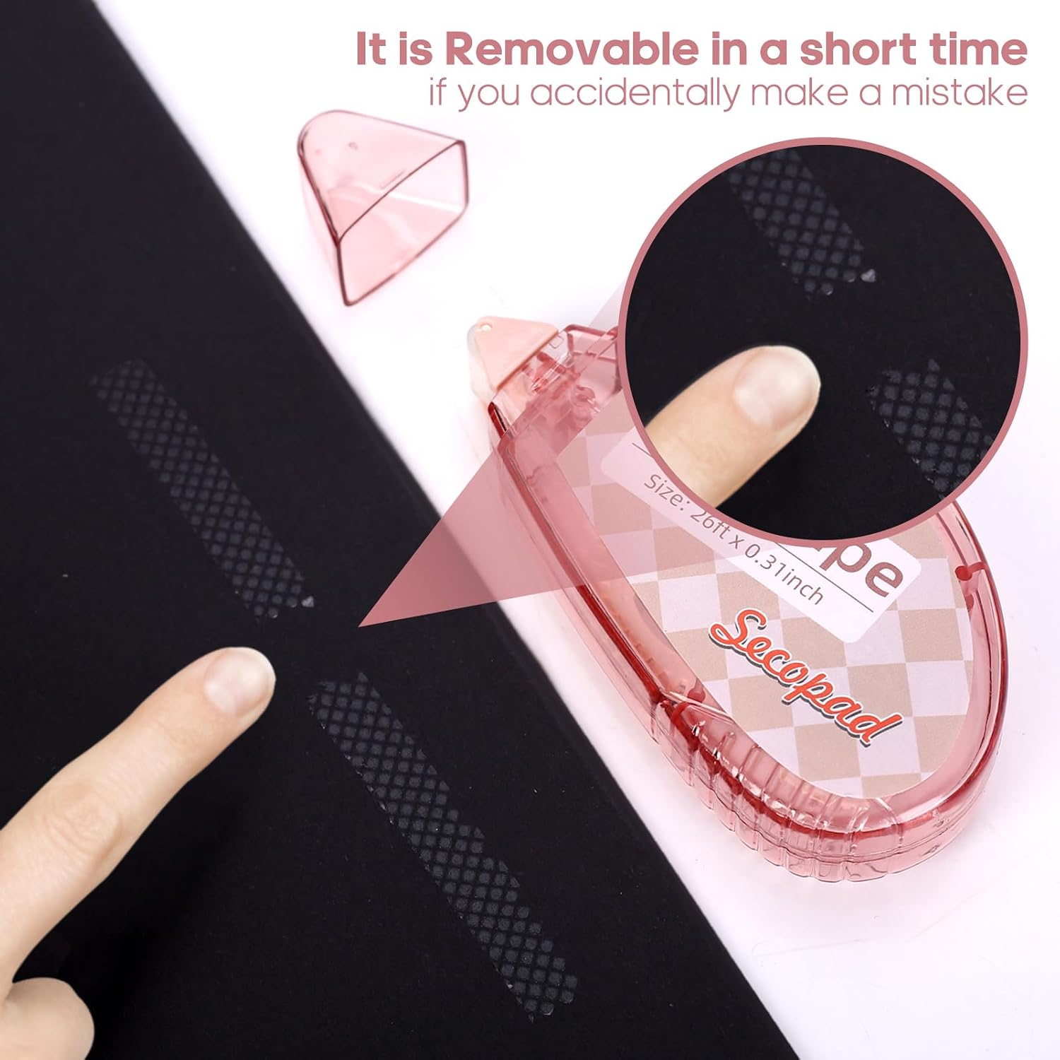 4-Pack Double-Sided Adhesive Tape Rollers