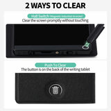 6.5” LCD Writing Tablet with Leather Case – Compact Reusable Digital Notepad (Black)