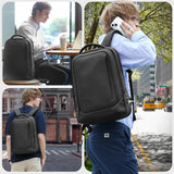 15.6" Laptop Backpack with USB Charging Port - Waterproof Business Travel & Work Daypack