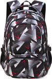 Black Green 17-Inch School Backpack with Laptop Sleeve