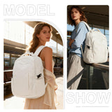 SUWASP Airline-Approved Large Travel Backpack with Laptop & Shoe Compartment – Beige