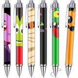 Halloween Ballpoint Pens – 48 Pack Vivid Color Retractable Pens with Black Ink (Durable Plastic, Smooth Writing)