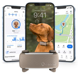 Tractive Smart GPS Dog Tracker with Health, Bark Monitoring & Virtual Fence Alerts – Waterproof Real-Time Pet Tracking Device (Brown)