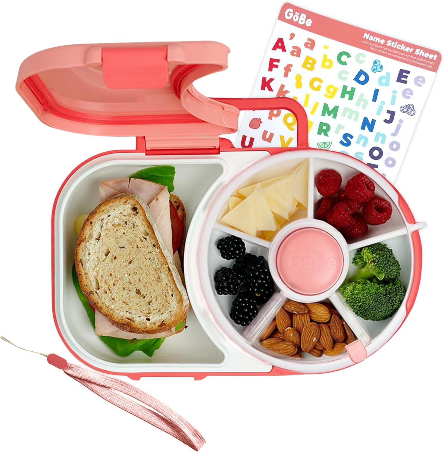 Taro Purple Snack Spinner Lunchbox with Sandwich Compartment