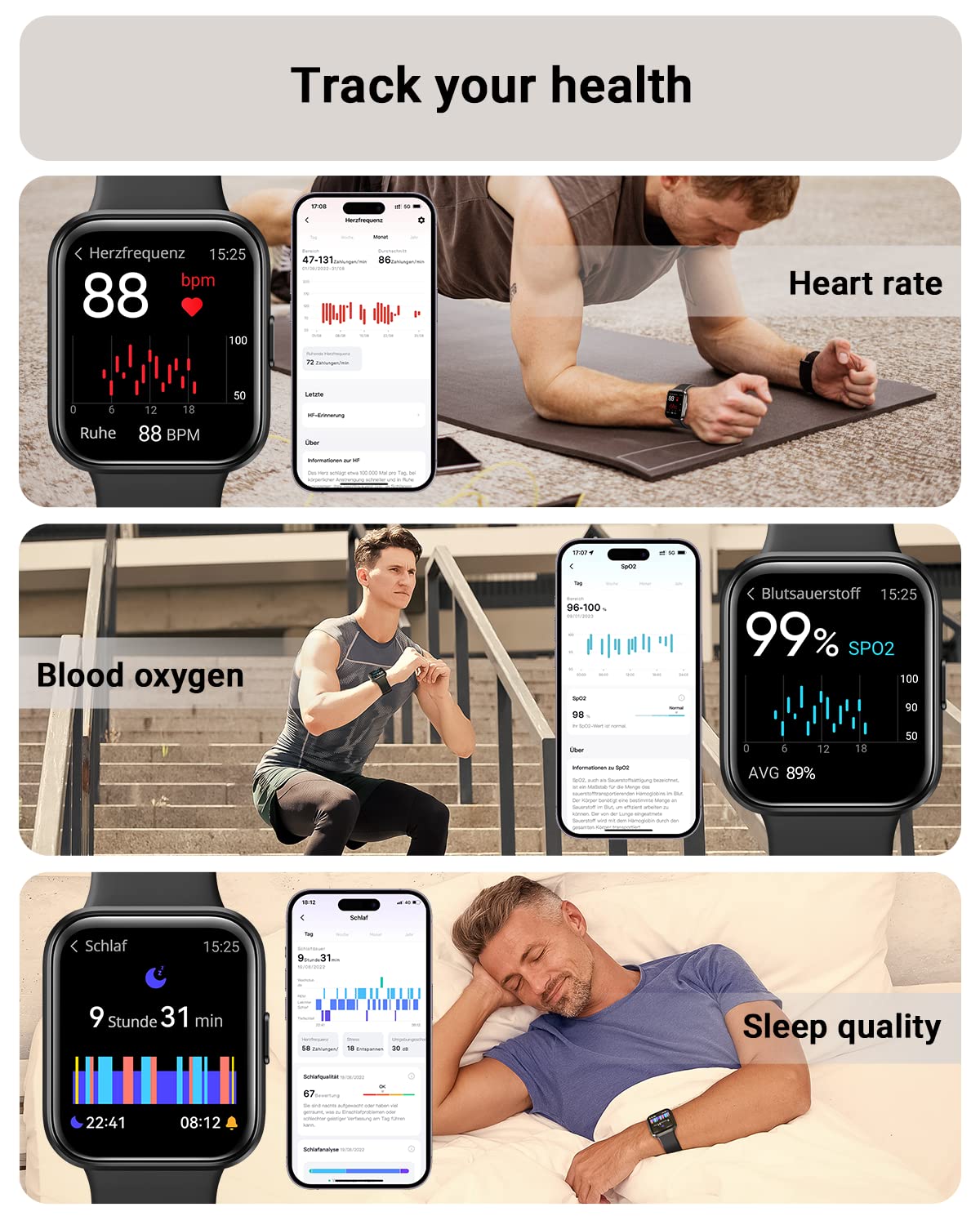 Pro Series 8 Smart Watch with Alexa Built-in & Bluetooth Calling – 1.8" HD Screen, 100+ Sports, SpO2 & Heart Rate Monitor