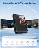 Miady 2-Pack 5000mAh Mini Portable Charger with Built-in Lightning & USB-C Cables, Pocket Power Bank for iPhone, Android & Travel