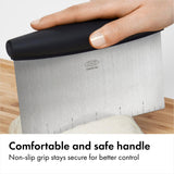 Stainless Steel Dough Scraper & Vegetable Chopper with Measurement Marks