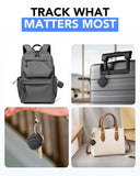 Dual-System Bluetooth Tracker Tags 4 Pack Compatible with Apple Find My and Google Find Hub Smart Item Locator Black