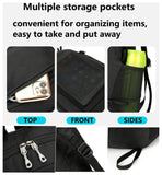 LEVAYHILL 30L Foldable Backpack & Bucket Hat 2-in-1 Lightweight Packable Travel Set – Black