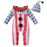 Baby Red Clown Costume – Adorable Jumpsuit & Hat Set for Halloween, Cosplay & Dress-Up Parties