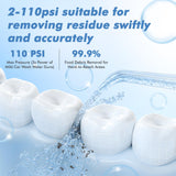 Mini Portable Water Flosser – Foldable Cordless Oral Irrigator with 3 Cleaning Modes & Waterproof Travel Design (White)