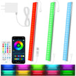 Smart RGB Under Cabinet LED Lights with App Control, 40-Key Remote & Music Sync – 16 Million Colors