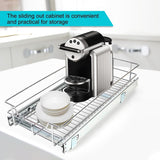 Heavy-Duty Pull-Out Cabinet Organizer – 1 Tier Slide-Out Drawer (Chrome-Plated)