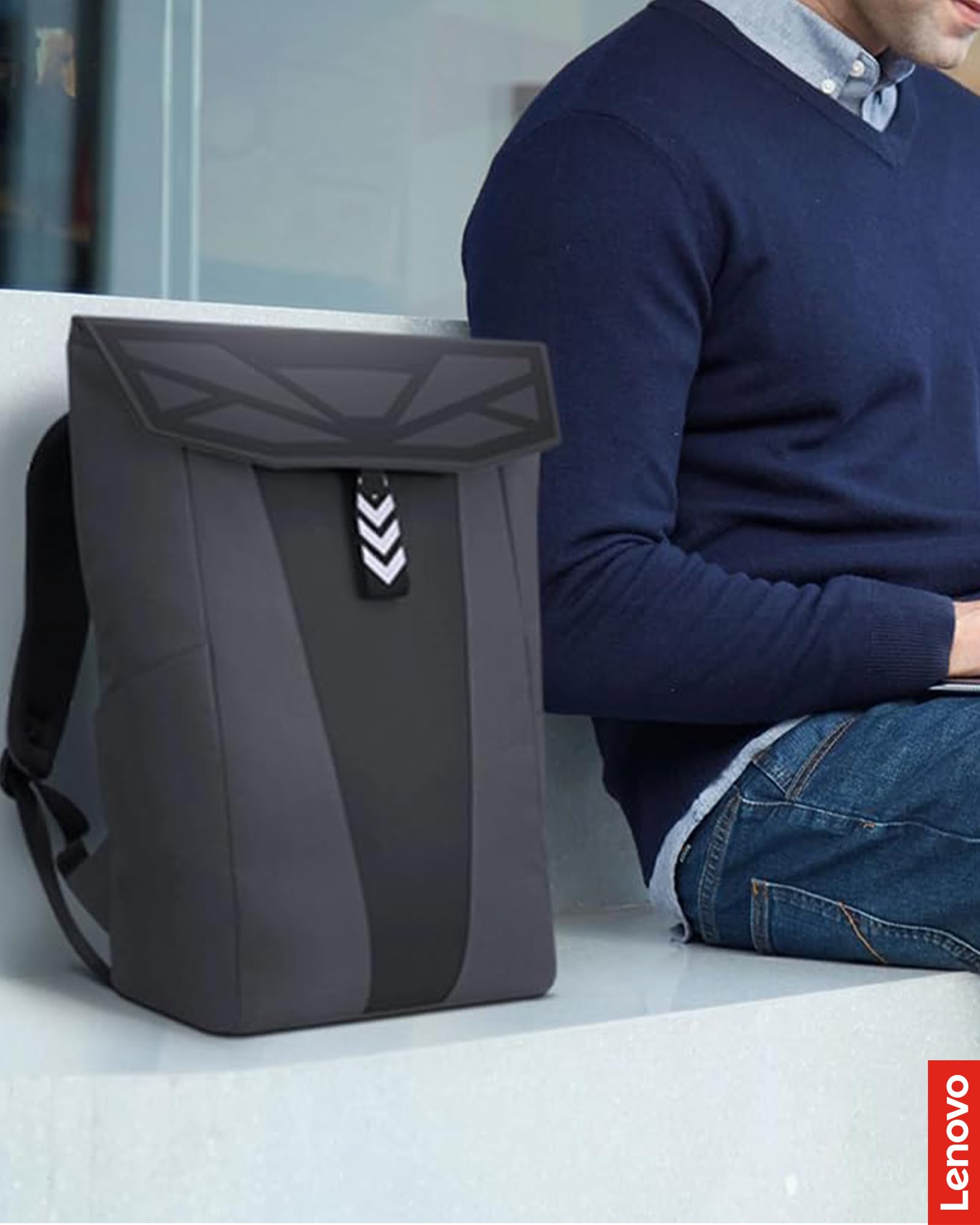 Lenovo Legion Gaming Backpack GB400 – Lightweight Water-Repellent 16″ Laptop Backpack with Anti-Shock Protection (Dark Grey)