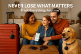 RUSLU Bluetooth Tracker Tags 5 Pack, Apple Find My Compatible Mini Item Locator with Sound Alert & Long Battery Life