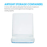 4-Piece Airtight Pantry Food Storage Container Set with Measuring Cups & Labels – Large 5.2L Dry Food Canisters