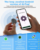 Android Find Hub Bluetooth Tracker Tag, UWB Distance Display, 95dB Loud Alert, IP65 Waterproof, 2-Year Battery, Google Certified Item Locator