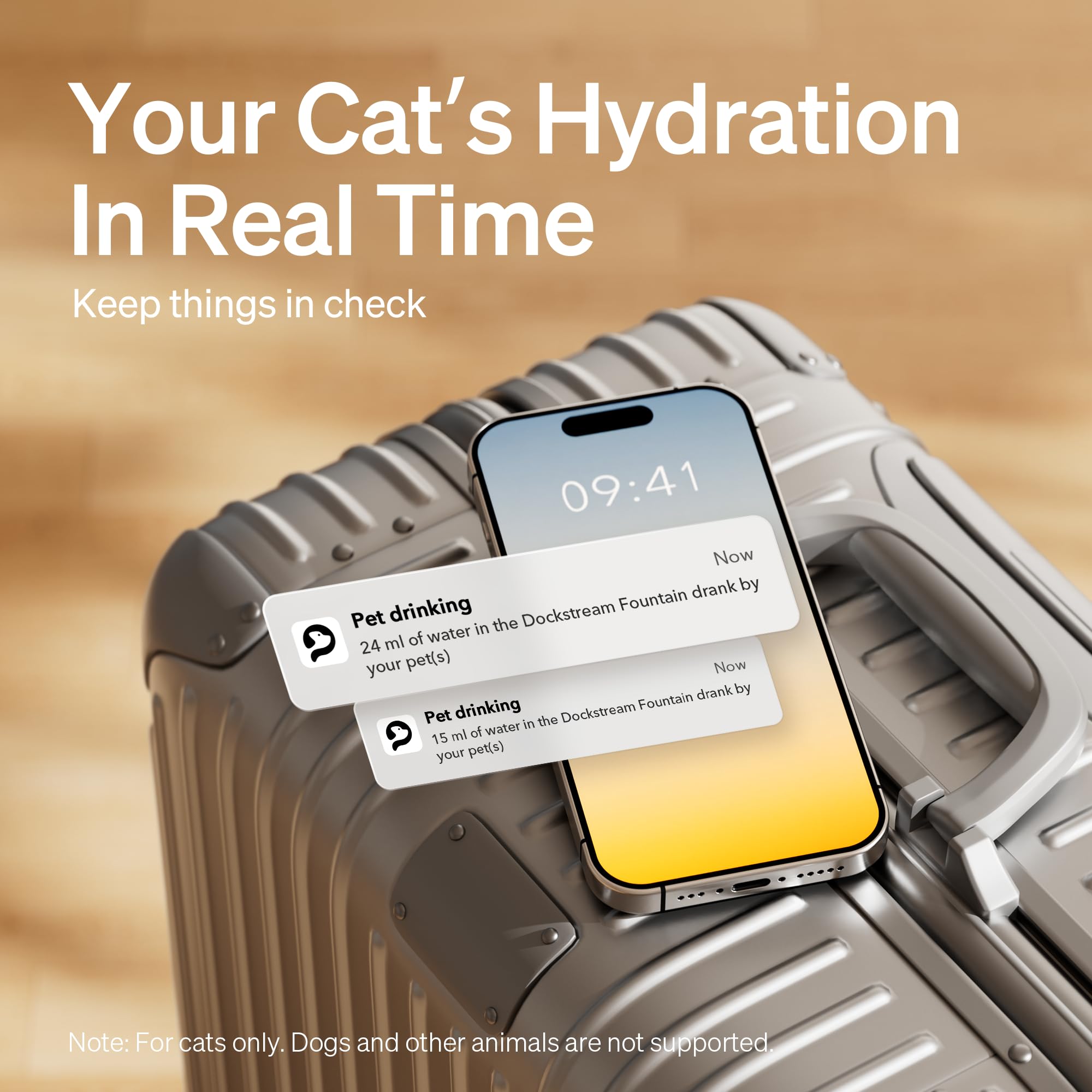 PETLIBRO Dockstream WiFi Smart Cat Water Fountain 3L – PawSense Hydration Monitoring System (Black)