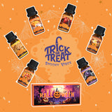 Halloween Fragrance Oil Set – 6 Scents (Pumpkin Pie, Spiced Cider, Caramel Apple, Candy Corn, Snickerdoodle & Spooky Spices) – Essential Oils for Candles, Diffusers & DIY Crafts