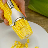 Stainless Steel Corn Peeler Tool – Sharp Serrated Blade Corn Kernel Stripper