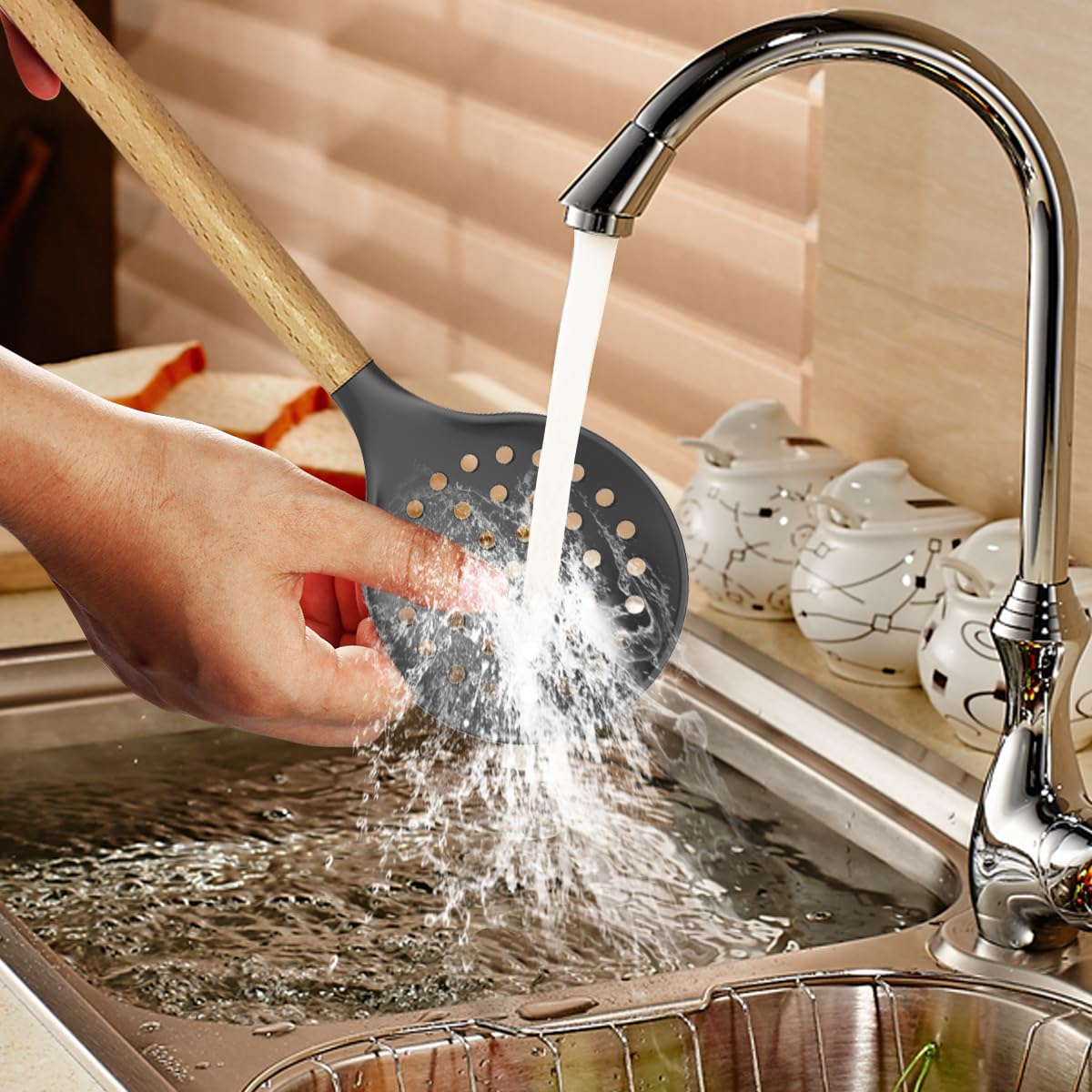 Silicone Kitchen Utensils Set – BPA-Free, Heat Resistant Cooking Tools with Stainless Steel Core