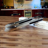Stainless Steel Kitchen Tongs Set – 9” & 12” Heat Resistant Locking Cooking Tongs (2 Pack)