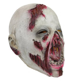 Realistic White Latex Zombie Mask – Handmade Horror Face Mask for Halloween & Cosplay 😱🩸