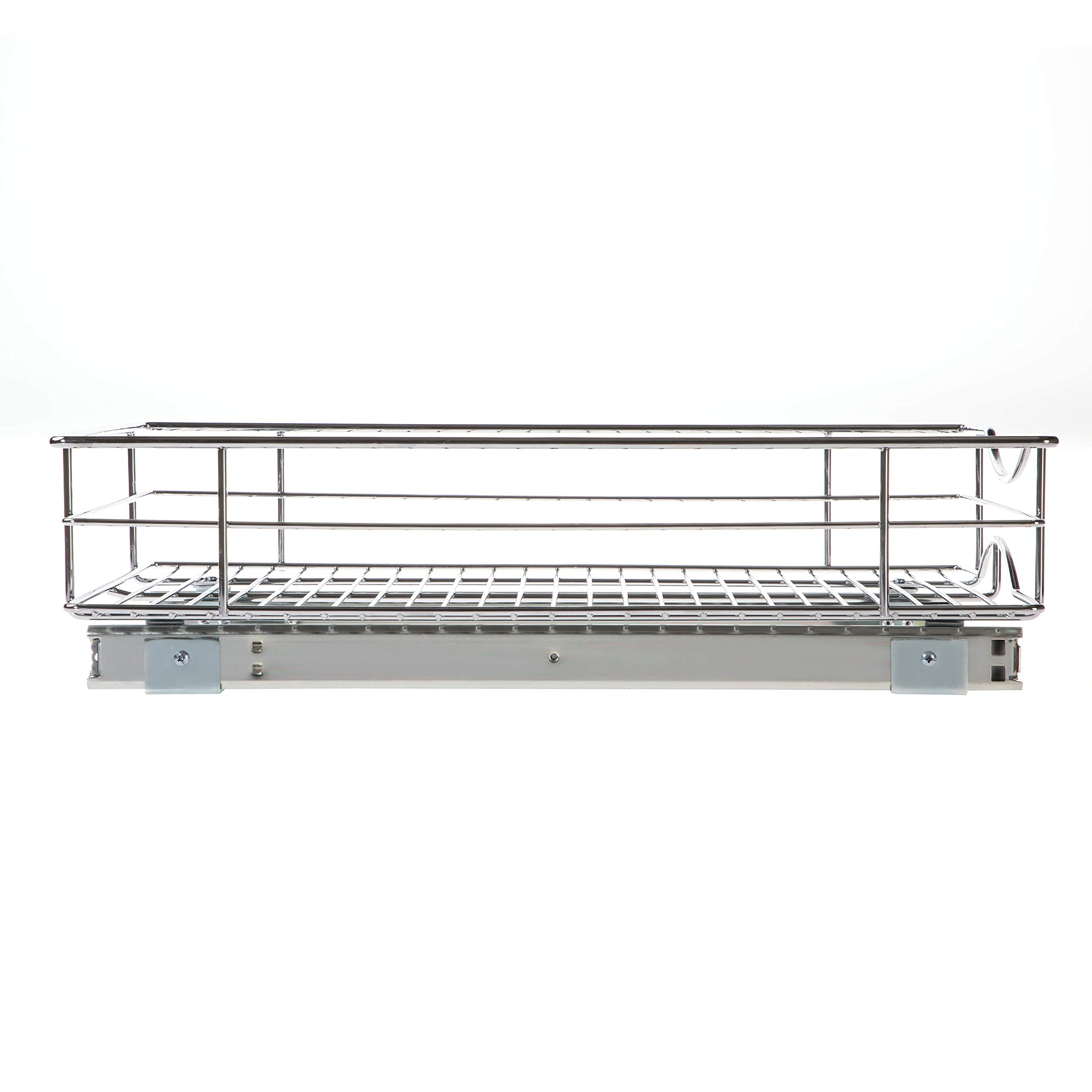 Home Zone Living Pull-Out Cabinet Organizer – Smooth Slide-Out Drawer for Space-Saving Kitchen Storage