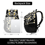 RICKYH Style Lightweight School & Travel Backpack – Multi-Compartment Daypack with Laptop Sleeve (23juhua)