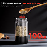 Electric Salt & Pepper Grinder Set with LED Light – Adjustable Coarseness, One-Hand Operation