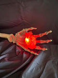 Red LED Beating Heart Prop (2-Pack) – Life-Sized Light-Up Skeleton Heart with Timer & Plug-In Power