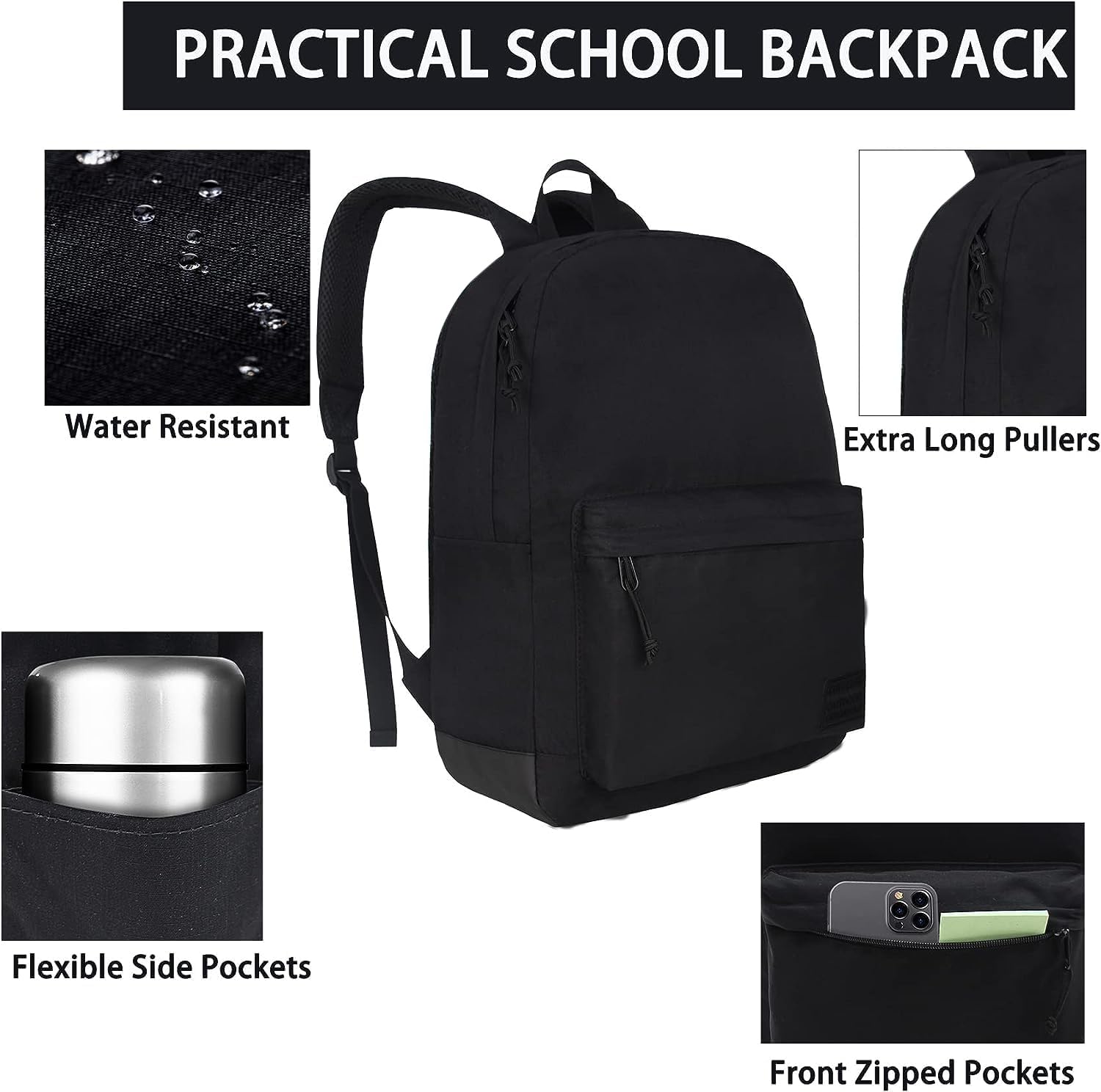 Supacool Casual Laptop Backpack with USB Charging Port – Waterproof Work & Travel Bag