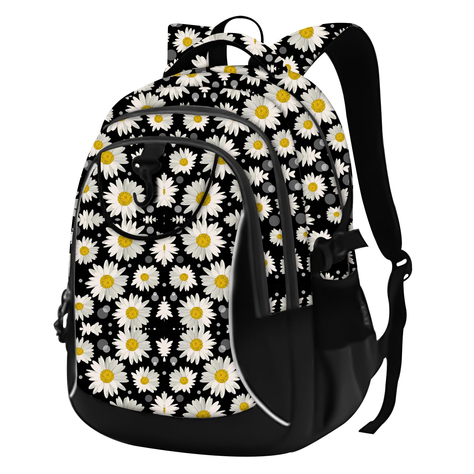 RICKYH Style Lightweight School & Travel Backpack – Multi-Compartment Daypack with Laptop Sleeve (23juhua)