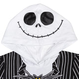 Girls Nightmare Before Christmas Dress – Official Disney Jack Skellington Short Sleeve Hooded Outfit 🎃🖤