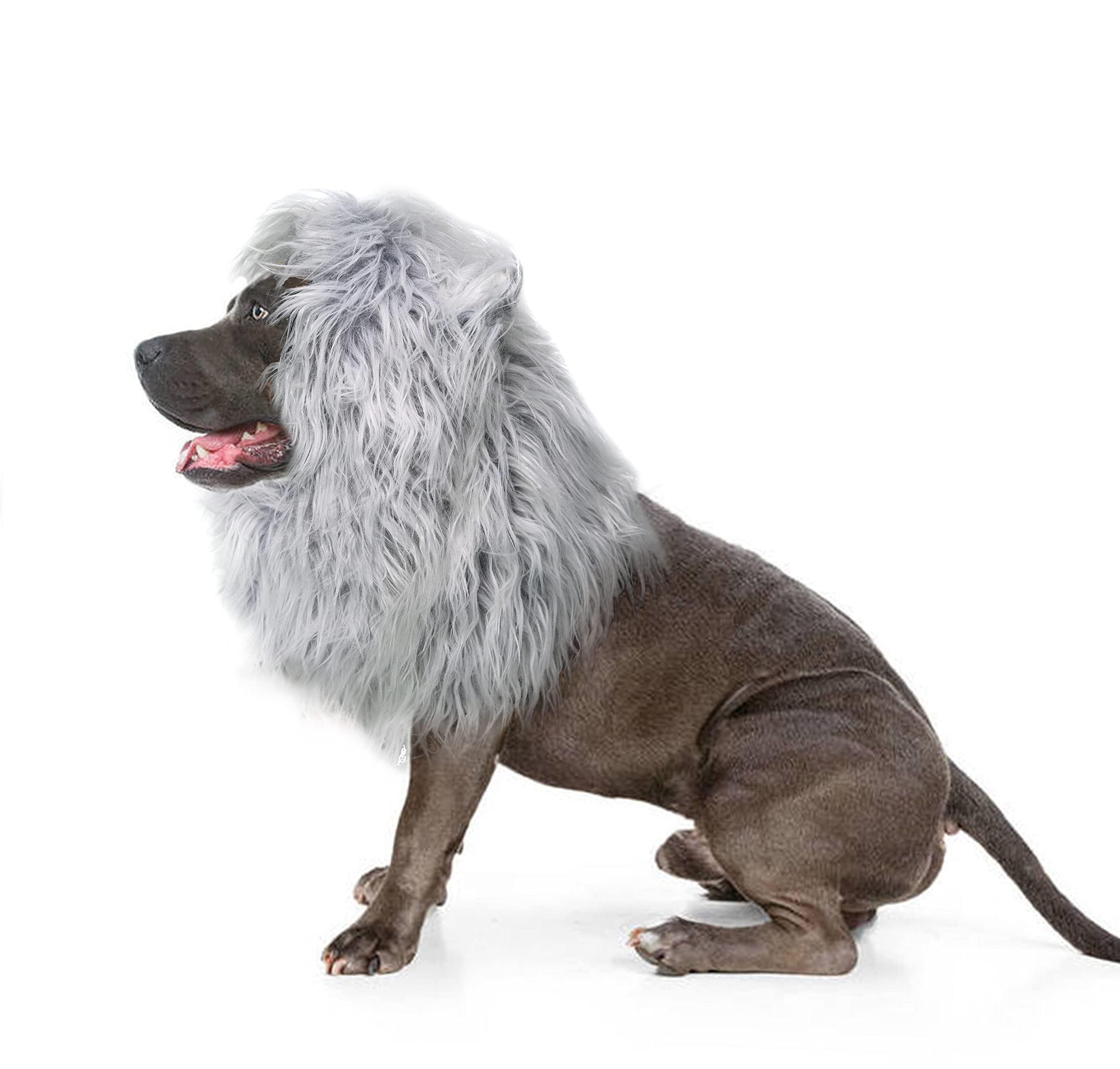 Lion Mane Dog Costume – Funny Halloween Wig for Large Dogs