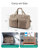 Bagsmart 42L Rolling Duffle Bag with Wheels & Wet Pocket – Airline Approved Carry-On, Pink