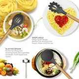 Silicone Kitchen Utensils Set – BPA-Free, Heat Resistant Cooking Tools with Stainless Steel Core