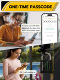 IP67 Waterproof Smart Padlock with RFID, Passcode & Bluetooth App Control, Military-Grade Keyless Security Lock