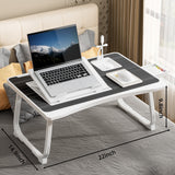 Foldable Laptop Desk for Bed or Couch – Work-from-Bed Table with Cup Holder, Drawer & Adjustable Legs