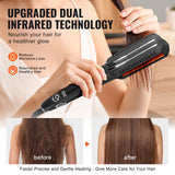 VEVOR Hair Straightener ✨ Titanium Flat Iron with Infrared Heat, 19 Temp Levels & LCD Display – Salon & Travel
