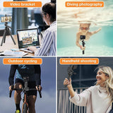 Flexible Octopus Tripod for Phone & Camera - Portable Vlogging Tripod with Bluetooth Remote