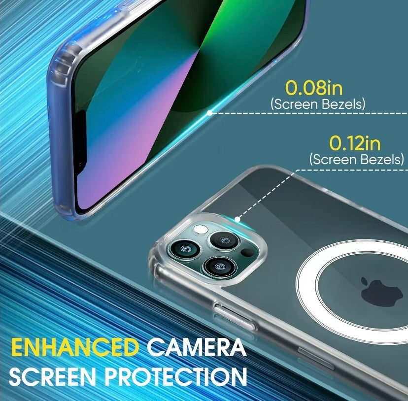 MagSafe Compatible iPhone Case - Military-Grade Shockproof Protection with Magnetic Circle