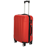 Vertical Pattern 3-in-1 Luggage Set with Universal 360° Spinner Wheels & Pull Rod Design