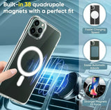 MagSafe Compatible iPhone Case - Military-Grade Shockproof Protection with Magnetic Circle