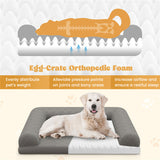36" Orthopedic Dog Bed – Supportive Foam Mattress with Washable Removable Cover & Non-Slip Base for Medium & Large Dogs