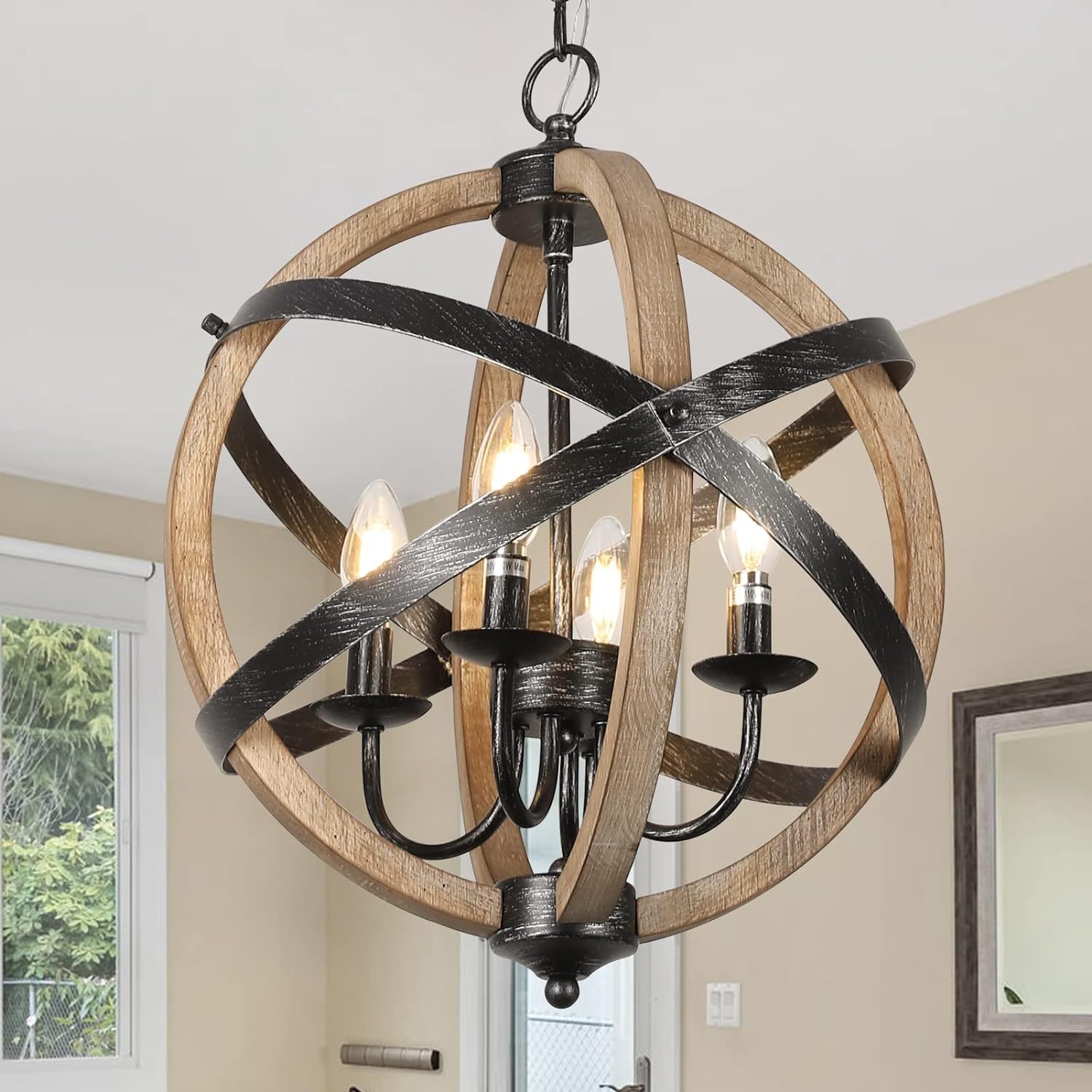 Modern 4-Light Adjustable Pendant Lamp for Restaurants & Homes