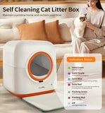 60L Automatic Cat Litter Box – Smart App Control, Infrared Sensor & Deodorizing System for Multiple Cats